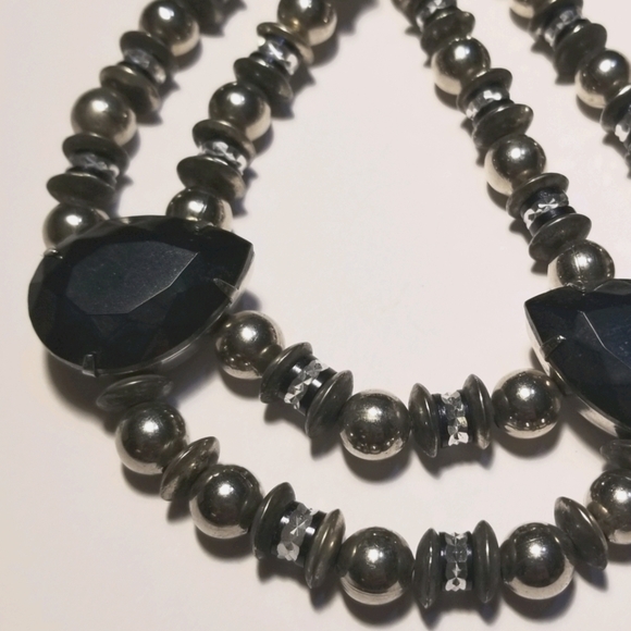 Designer signed PAULINE RADER Vintage Statement Necklace - Picture 3 of 8